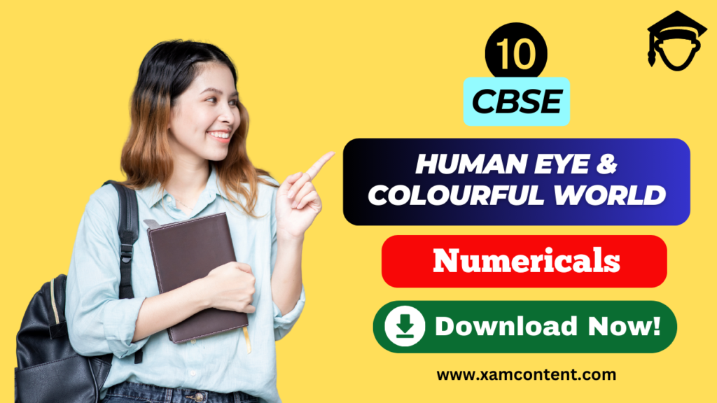 human eye and colourful world class 10 numerical problems