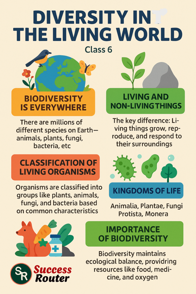 Diversity in the Living World Class 6 Case Study Questions Science Curiosity Chapter 2-1